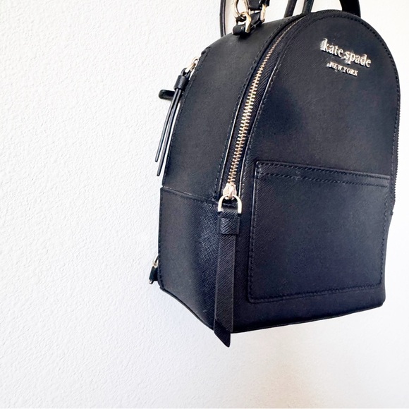 Kate Spade Cameron Mini Convertible Black Backpack - Picture 9 of 12